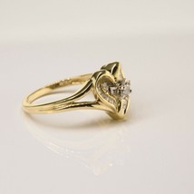 2Ct Round Cut Simulated Diamond Heart Wedding Ring 14k Yellow Gold Plated Silver - £94.13 GBP