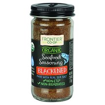 Frontier Co-op Organic Blackened Seafood Seasoning, 2.5 Ounce Bottle, Savory Ble - £6.16 GBP