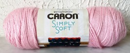 Caron Simply Soft Medium Weight Acrylic Yarn - 1 Skein Color Soft Pink #2614 - £5.27 GBP