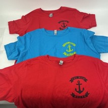 Lot of 3 x NEW Original THE MAD HUEYS Ocean Fishing T-Shirts 2 x Red 1 x... - $26.72