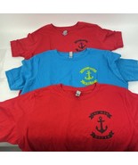 Lot of 3 x NEW Original THE MAD HUEYS Ocean Fishing T-Shirts 2 x Red 1 x... - $488.03 MXN