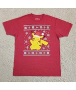 Pokemon Pikachu Santa Holiday  Christmas Short Sleeve T-Shirt Adult Size... - $15.03 CAD