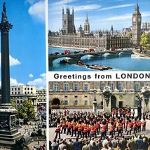 c1960s Greetings From London Westminster John Hinde Giant Jumbo Postcard 6x9in - £15.67 GBP