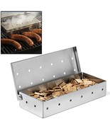Smoker Box, Bbq Wood Chips Smoker Box For Gas Or Charcoal Grills Heavy D... - £21.92 GBP
