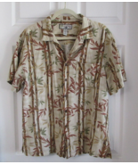 Vintage CARIBBEAN JOE &quot;Let Go&quot; Men&#39;s Short Sleeve Bamboo Hawaiian Shirt (M) - $20.30 CAD