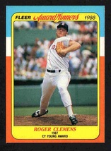 Boston Red Sox Roger Clemens 1988 Fleer Award Winner Baseball Card #6 nm ! - £0.39 GBP