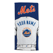 New York Mets OFFICIAL MLB Jersey Personalized Beach Towel  - £37.35 GBP