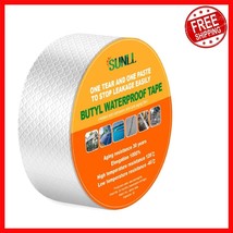 Upgraded Leak Proof Butyl Tape 2&quot; W x 16&#39; L – Strong, Waterproof &amp; Easy ... - $26.72