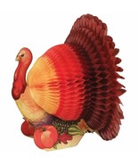 Mini Thanksgiving Turkey 5&quot; Small Honeycomb Table Centerpiece 1 ct - £3.17 GBP