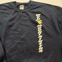 Gildan Heavy Blend WVU MOUNTAINEERS Men's Blue Cotton Blend Graphic Sweater XL image 5