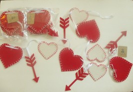 Valentine Garland - 3 Strands of &quot;Heart and Arrow Garland&quot; - £23.96 GBP