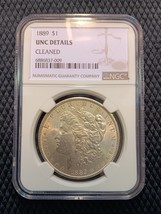 1889 $1 Morgan Silver Dollar UNC Details NGC Certified Brilliant Uncircu... - £73.25 GBP
