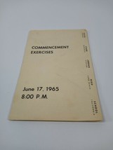 Jordan High School Long Beach CA 1965 Graduation Commencement Program - $8.99
