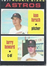 1971 Topps Astros Rookie Stars Ken Forsch Larry Howard 102 VG - £0.78 GBP