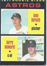 1971 Topps Astros Rookie Stars Ken Forsch Larry Howard 102 VG - $1.00