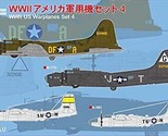 Pit Road 1/700 Skywave Series WWII US Military Aircraft Set 4 Plastic Mo... - $26.98