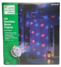 Home Accents Holiday LED Snowflakes Illusion Christmas Projector 1004370130 NEW! - £24.91 GBP