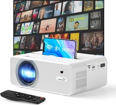 4K Projector, Projector With Wifi And Bluetooth, Portable Movie, Ios &amp; Android - £207.82 GBP