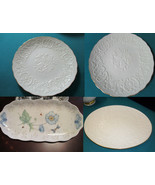 Lenox Platter Trays 12 1/2&quot; Wedding Butterfly Meadow Round Oval Tray Pic... - $1,050.65 MXN+