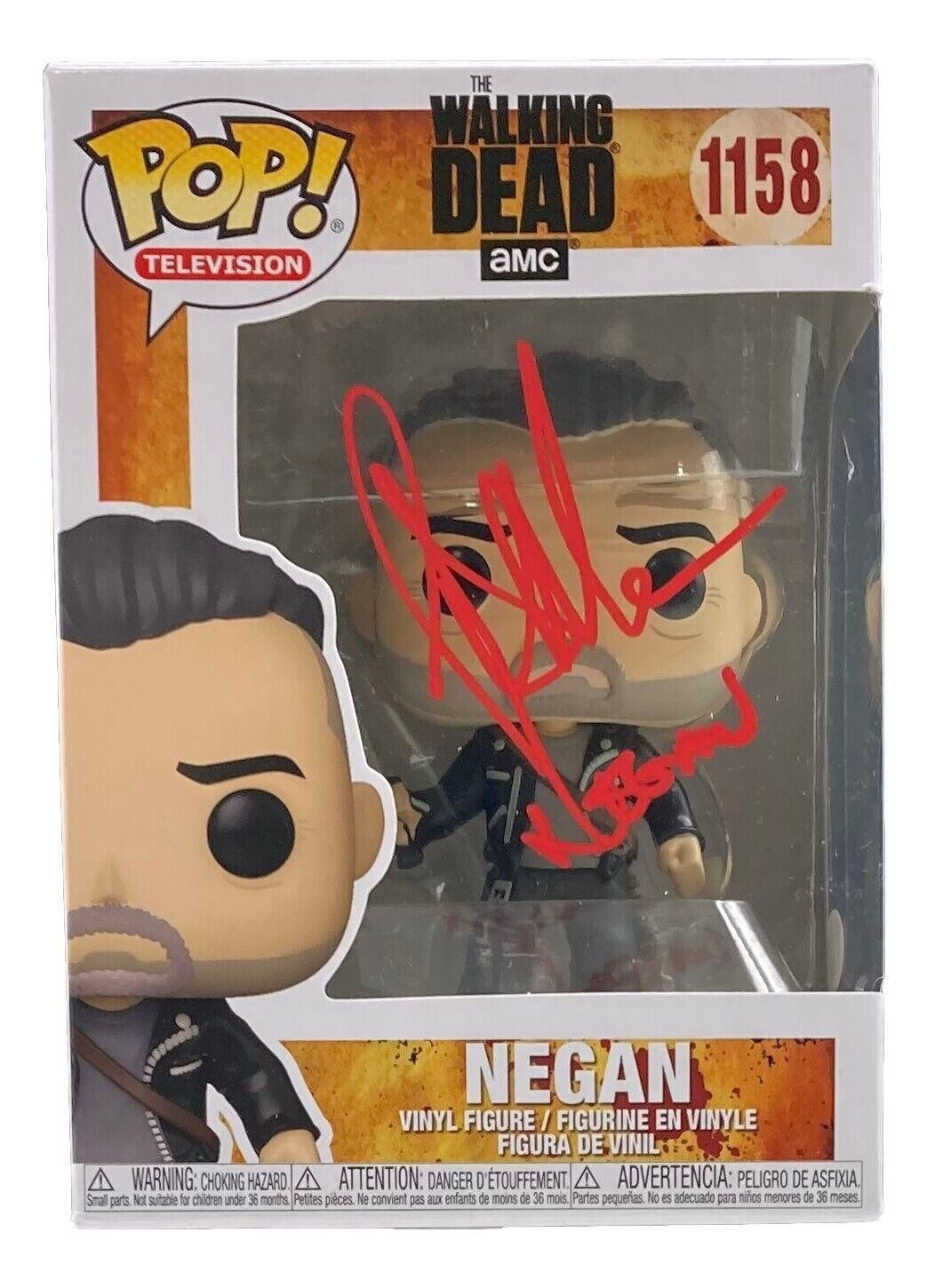 Primary image for Jeffrey Dean Morgan Signé The Walking Dead Funko Pop #1158 Negan Insc JSA ITP