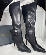 Modatope Knee High Boots Women Size 9.5 BLACK Patent Leather Pointed Toe... - $541.55 MXN