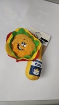 Toy Time Cuddly Fabric All Natural Catnip Filled 2Pk Cat Toy Beer &amp; Burger - £6.05 GBP