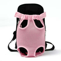 Anywags Pet Carrier Large Pink Denim Backpack for Outdoor Travel With Fr... - $38.50
