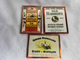 3 Orig.Antq Old Hardesty Gordon&#39;s Marmalade Advertisements Framed Label ... - $29.95