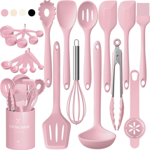 22Pcs Silicone Cooking Utensils Set, Heat Resistant Silicone Kitchen Spa... - $26.84