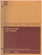 Cat F40 &amp; F50 Lift Trucks Electrical Repair Owners Manual (SENB8203) {D1399} - $66.82