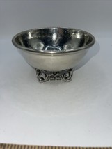 WILLIAMSBURG Shirley Pewter Ornate Pedestal Bowl 5” Diameter Vintage - $27.72