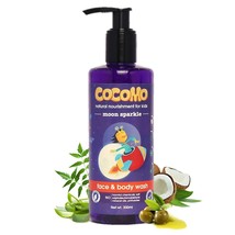 Natural Aloe Vera &amp; Coconut Oil Kids Face &amp; Shower Gel, Flower Fragrance, Moi... - £21.52 GBP