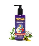 Natural Aloe Vera &amp; Coconut Oil Kids Face &amp; Shower Gel, Flower Fragrance... - £21.11 GBP