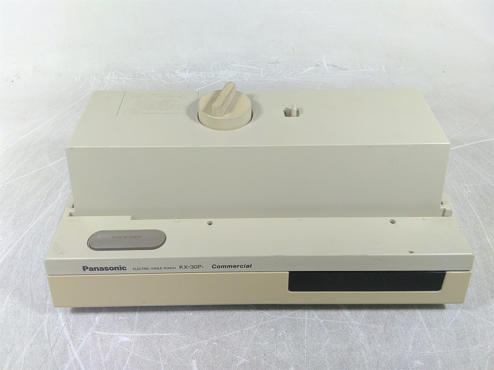 Panasonic KX-30P1 Commercial Electric 3Hole Punch No Paper Guide - $17.25