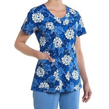 Nurse Mates Women&#39;s Gail Scrub Top Blue Multi 3XL - £20.00 GBP