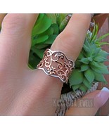 Two-Tone Rose Gold Plated Sterling Silver Floral Ring - $809.71 MXN