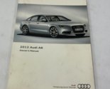2012 Audi A6 Owners Manual Handbook OEM J02B52025 - $14.84