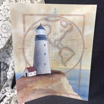 Vintage Poster Advanced Graphics Art Print Lighthouse Nautical 16”x20” - £11.13 GBP