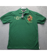 Vtg COOGI Country Club Polo Shirt Youth Medium Green Crest Logo Slit Col... - $920.84 MXN