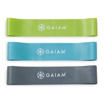 Gaiam Restore Mini Band Kit, Set of 3, Light, Medium, Heavy Lower Body L... - £15.68 GBP