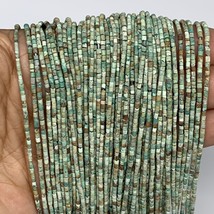 1 strand, 1mm, Tiny Size Natural Turquoise Beads Strand Tube @Pakistan, ... - $4.78