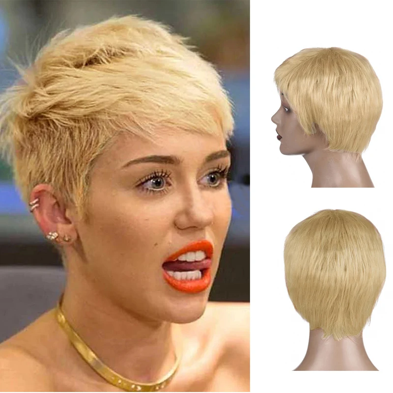 Short Wigs for Black Women Synthetic Hair Short Pixie Wigs Layered Cut Ha - £15.82 GBP+