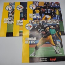 Pittsburgh Steelers Lotto Di 4 Foto Inserti NFL Calcio 996 King&#39;s Ristorante - £45.96 GBP
