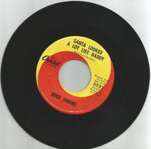 Buck Owens 45 rpm Santa Looked a Lot Like Daddy - £2.36 GBP