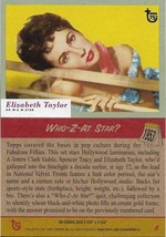 2013 Topps 75th Anniversary #5 Who Z At Star? Elizabeth Taylor 1953 - £0.69 GBP