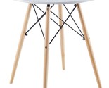 Mid-Century Modern Wood Leisure Coffee Side Table, Small White, Fmd 31.5... - $129.94