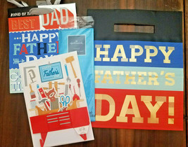 Father&#39;s Day Paper Wonder [1 Card + 2 Bags + Tissue] Hallmark Father Toolbox - £7.69 GBP