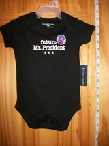 Faded Glory Baby Clothes 0M-3M Newborn Bodysuit Future President Costume Creeper - £7.58 GBP