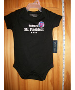 Faded Glory Baby Clothes 0M-3M Newborn Bodysuit Future President Costume... - $9.49