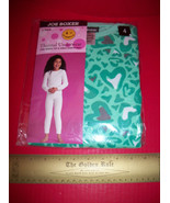Joe Boxer Girl Clothes 4 Thermal Underwear Set Green Print Top Pant Bott... - £8.27 GBP